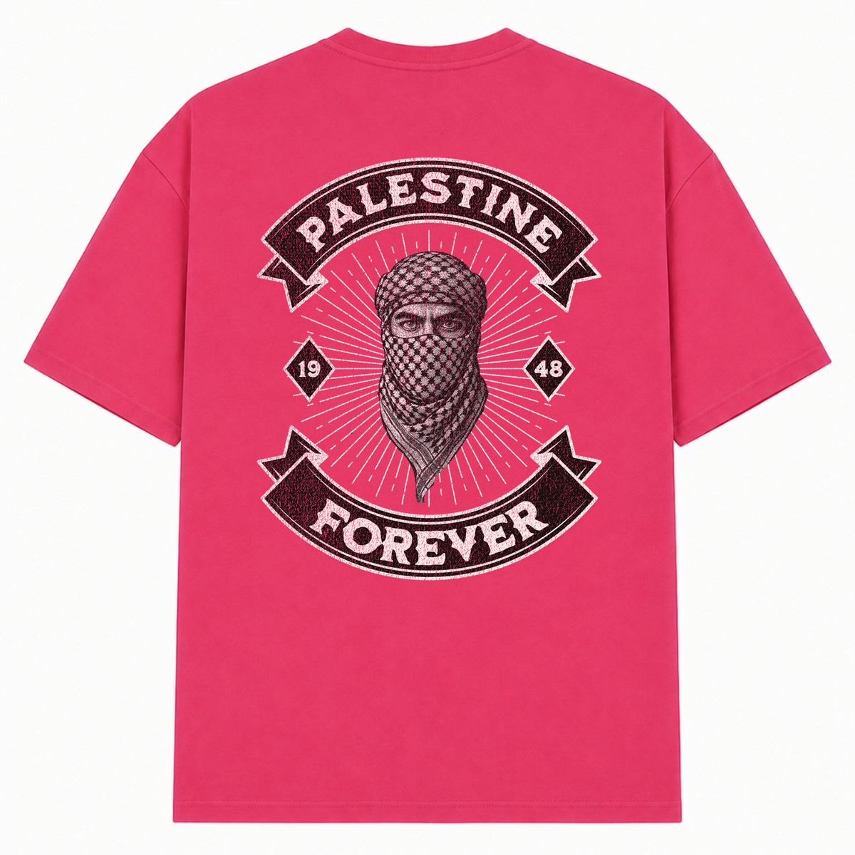 PLSTN ROCKER Oversized Shirt - Hibiskus Pink