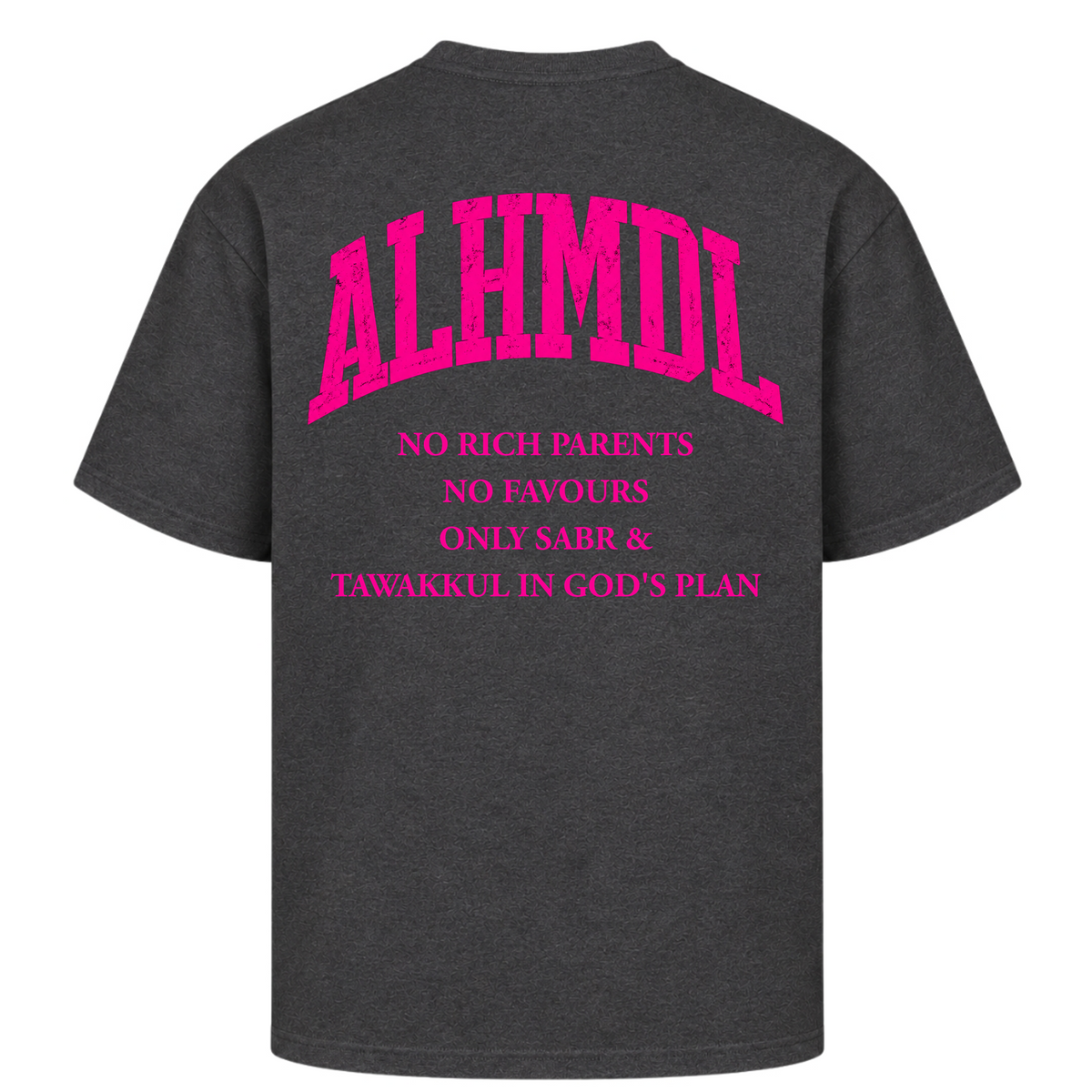 NO RICH PARENTS 3 Oversized Shirt - Charcoal (Heather)