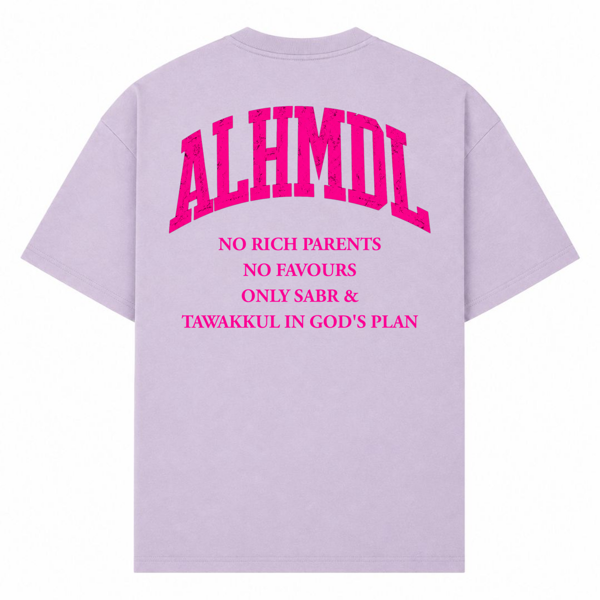 NO RICH PARENTS 3 Oversized Shirt - lilac