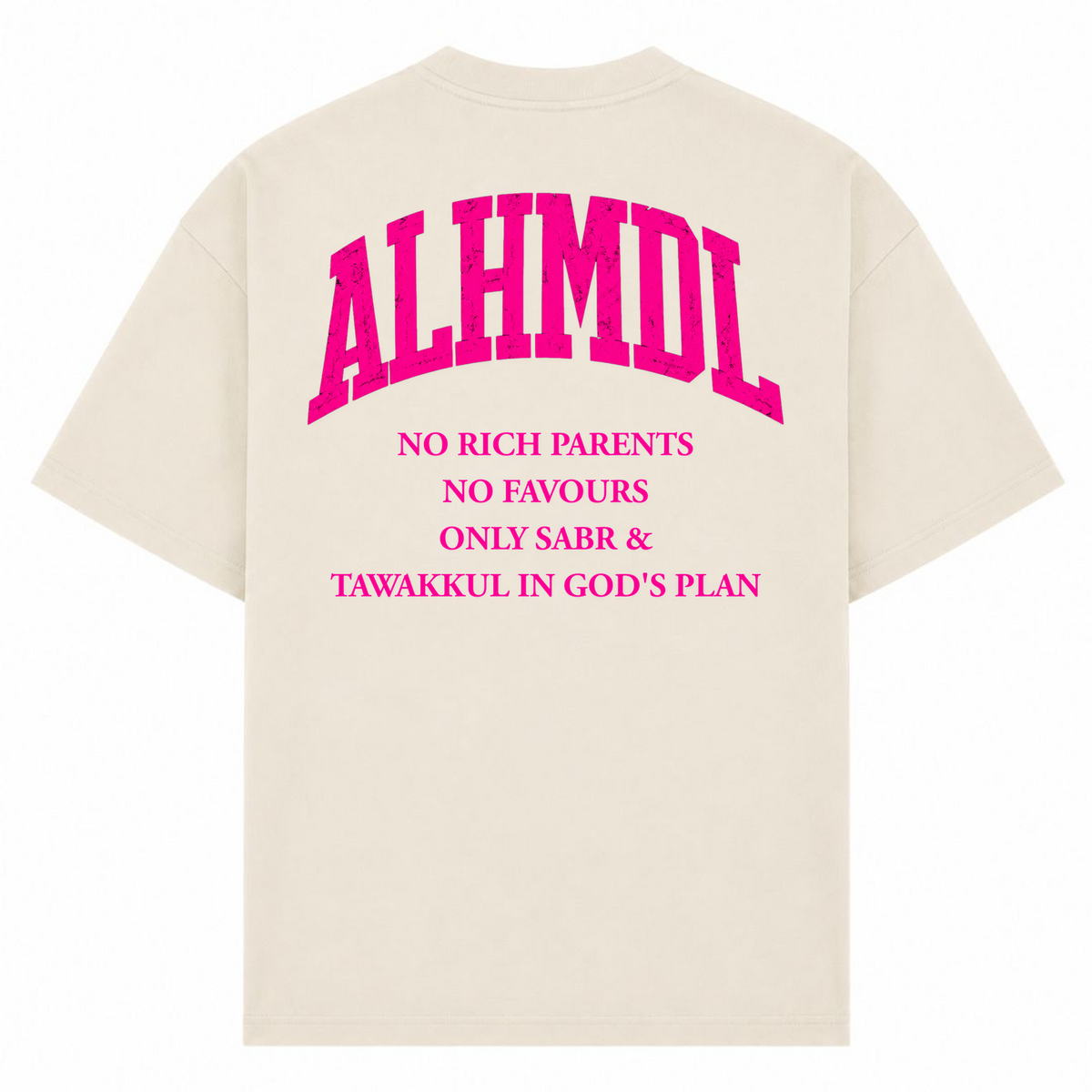 NO RICH PARENTS 3 Oversized Shirt - Sand