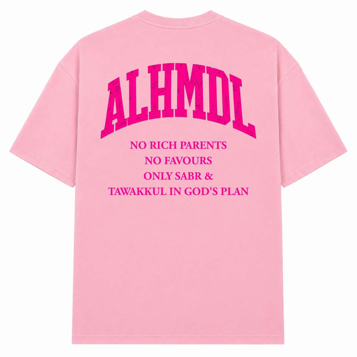 NO RICH PARENTS 3 Oversized Shirt - Soft Pink 