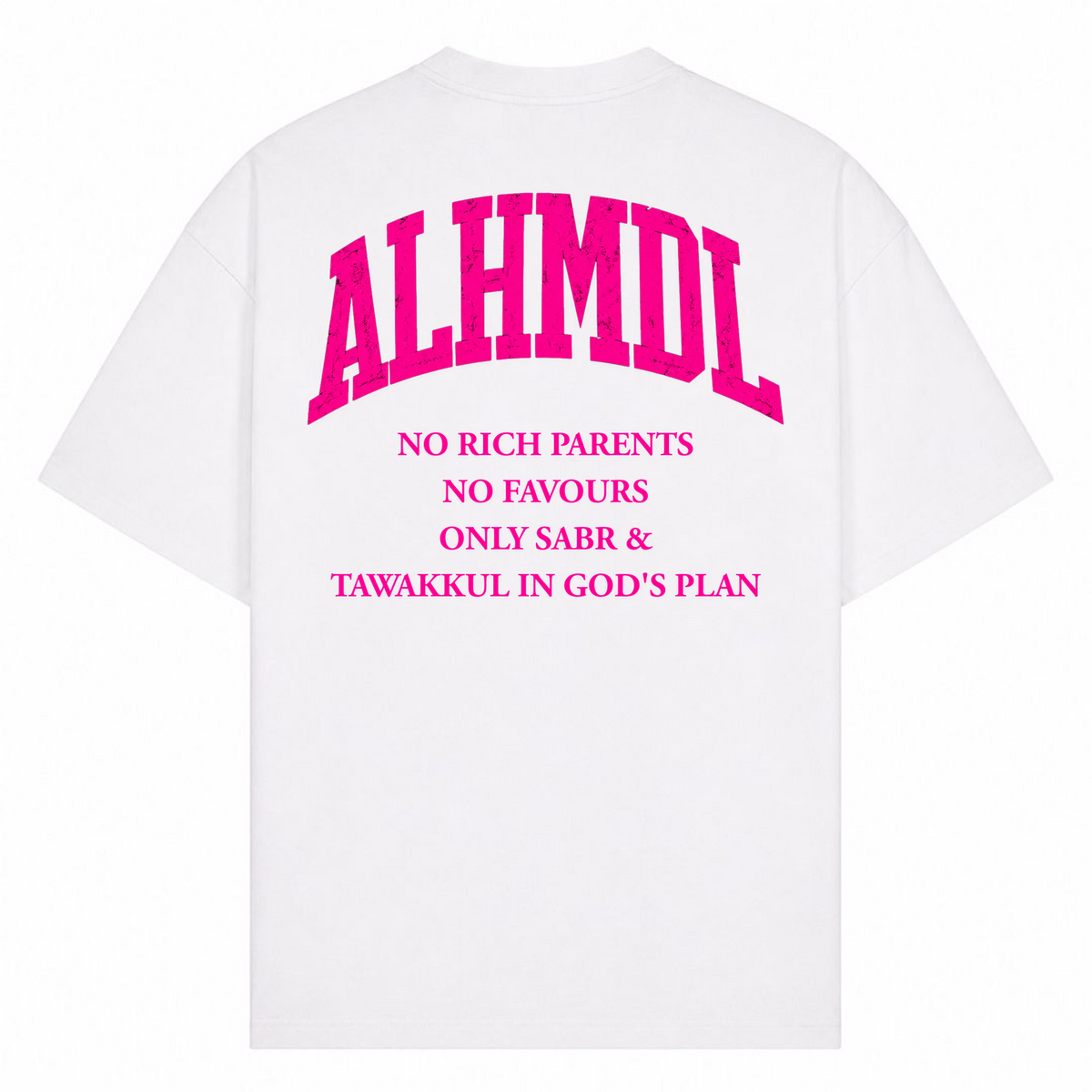 NO RICH PARENTS 3 Oversized Shirt - Weiß