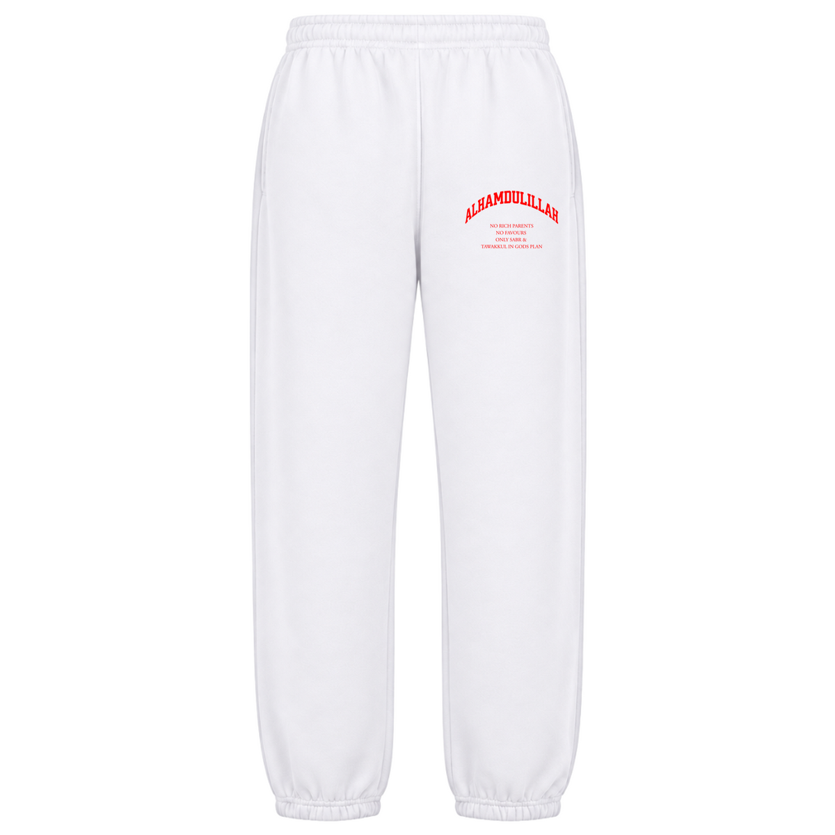 no rich pants - White